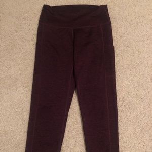 Aerie Maroon Leggings, size L $15